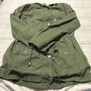 Caribbean Joe Olive Utility Jacket